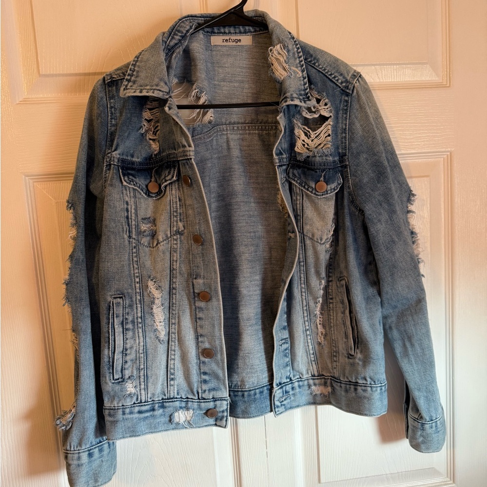 Distressed Jean Jacket